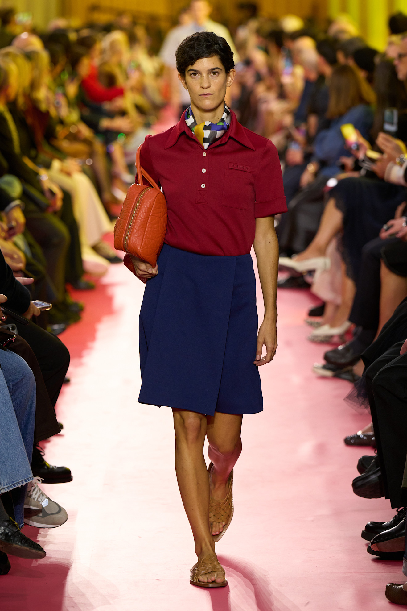 models on the Miu Miu Spring 2026 runway