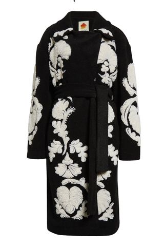 Helen Sculpted Fleece Wrap Coat