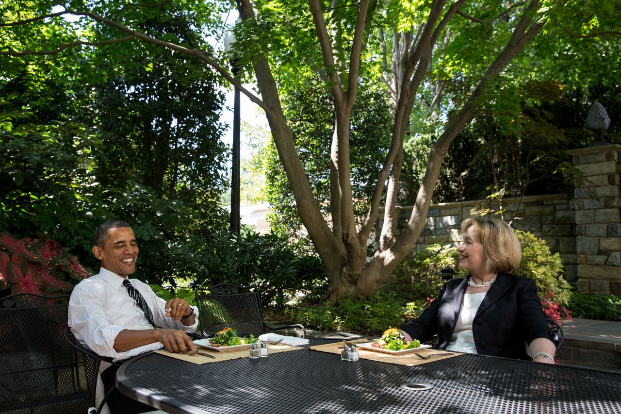 Barack Obama and Hillary Clinton