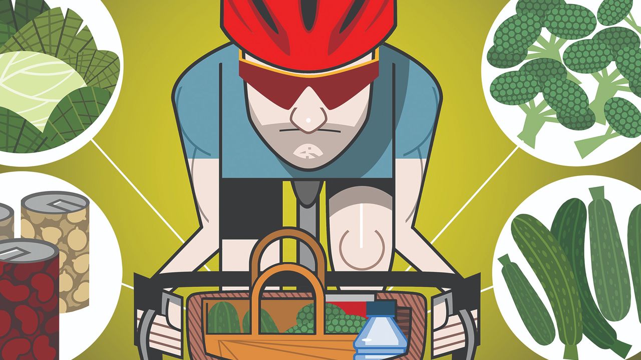 Combine cycling with whole foods for a basket of health benefits