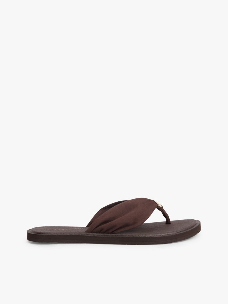 Th Monogram Plaque Flip-Flops