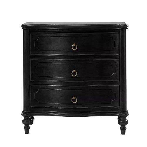 Mauro Traditional 3-Drawer Nightstand