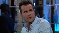 Cameron Mathison as Drew surprised in General Hospital