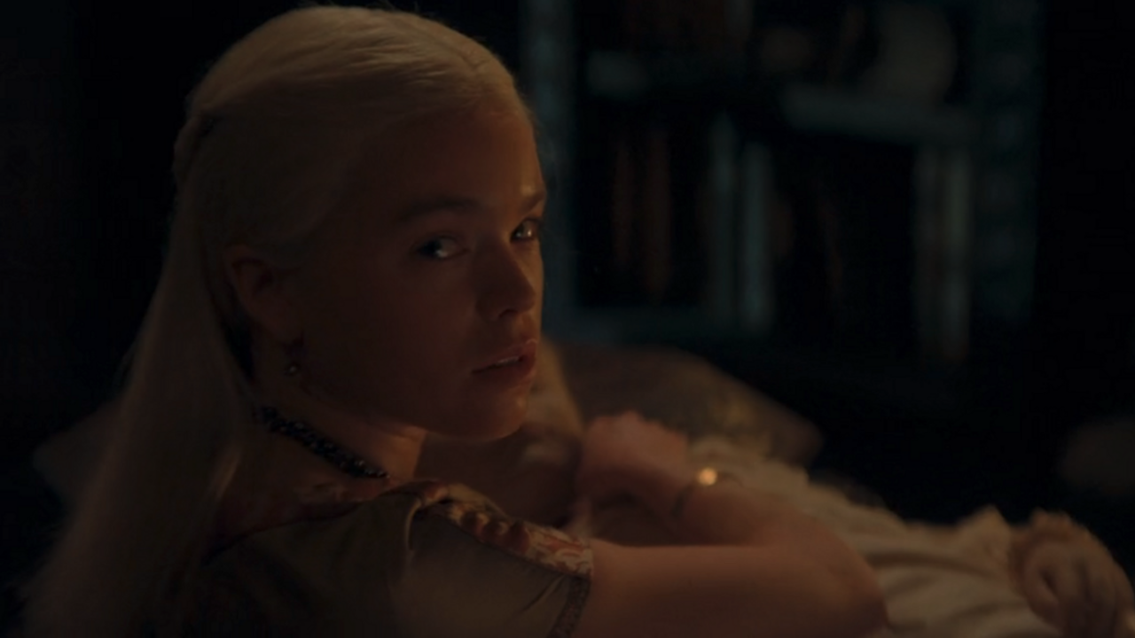Milly Alcock como a jovem Rhaenyra na temporada 2x03 de House of the Dragon