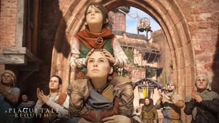 A Plague Tale begleitet das Geschwisterpaar mitunter auch durch einige erholsamere Passagen, jenseits vom Überlebenskampf gegen Ratten, Soldaten und Co.