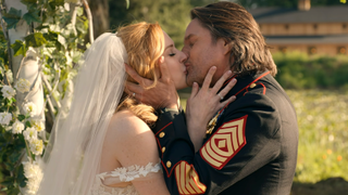 mel and jack kiss after getting married on virgin river