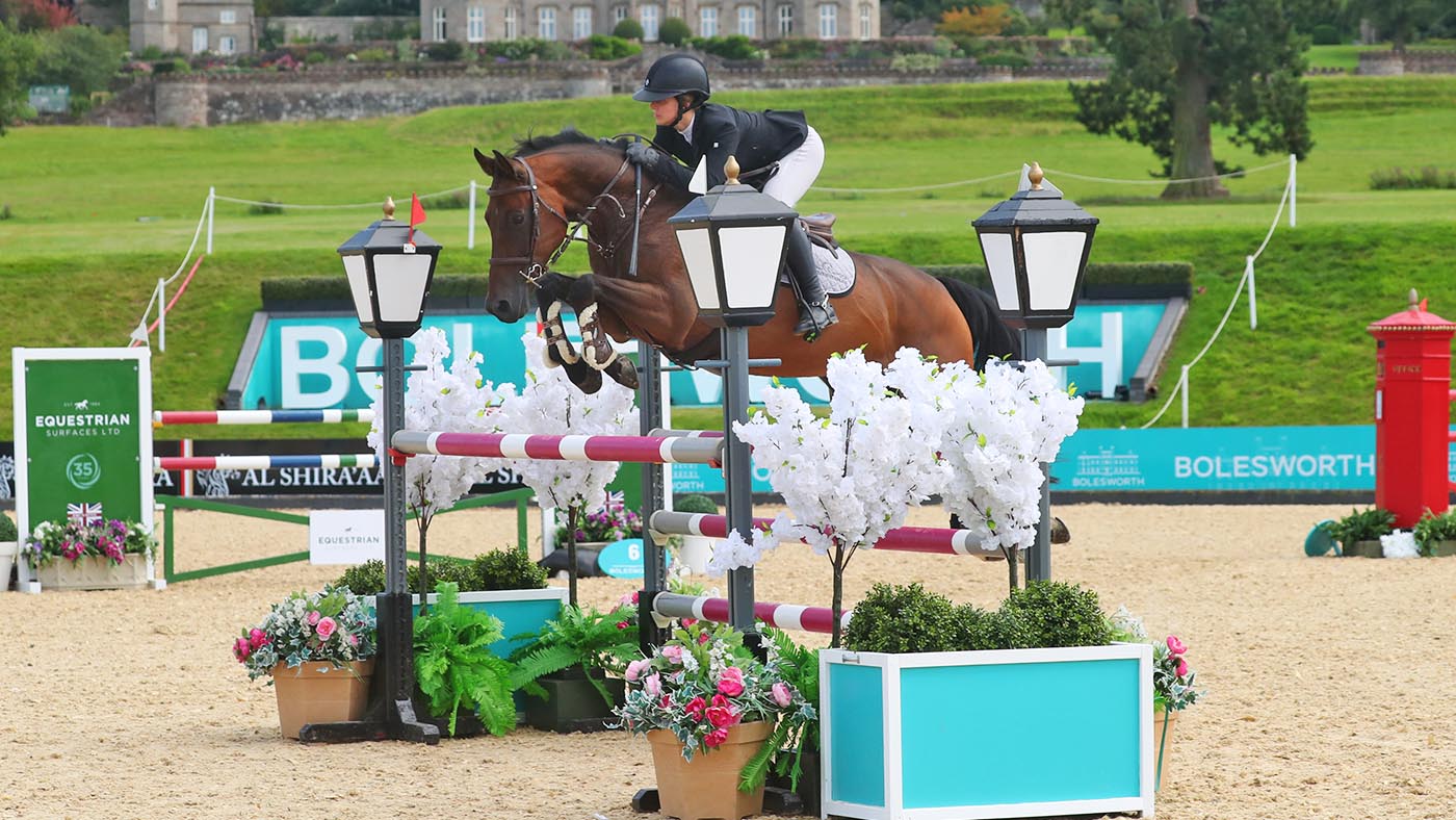 National Winter 1.35m Championship - Faye Adams and Demograaf