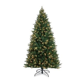 artificial christmas tree with yellow lights