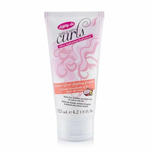 Dippity Do Girls With Curls Coconut Curl Styling Cream, 4.2 Oz