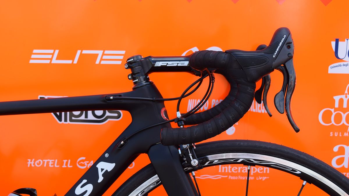 A side profile view of Cunego's cockpit