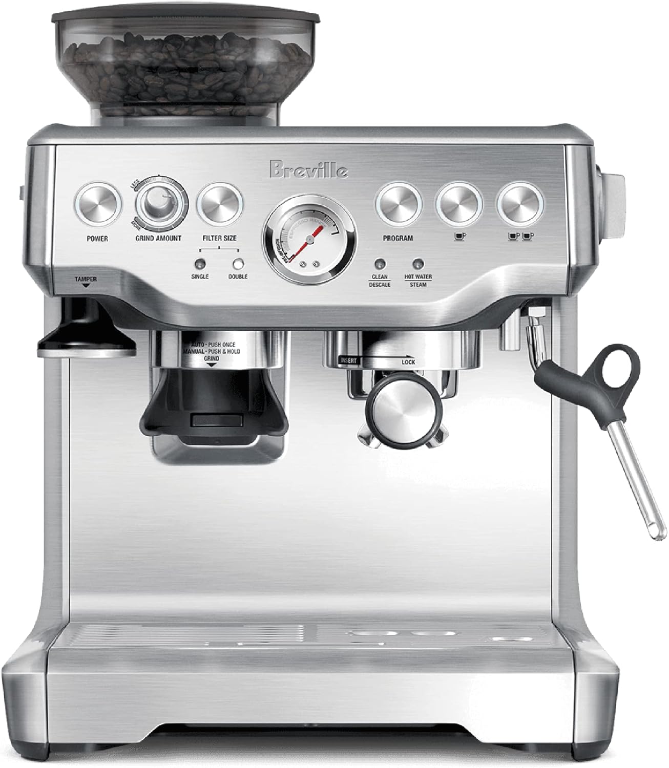 Breville Barista Express Espresso Machine Bes870xl, Brushed Stainless Steel