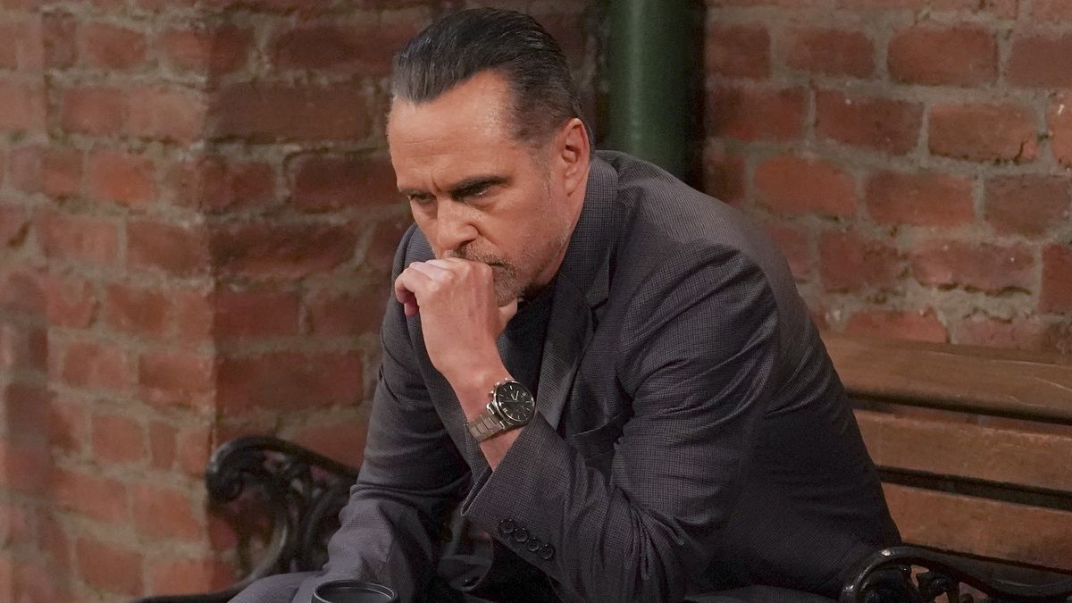 Maurice Benard as Sonny in thought in General Hospital