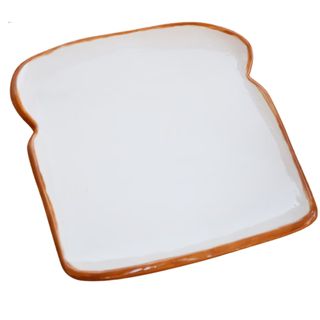 KiwiPocaShop Ceramic Bread Plate