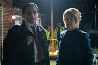 a still of Sanjeev Bhaskar and Sinead Keenan in Unforgotten season 5