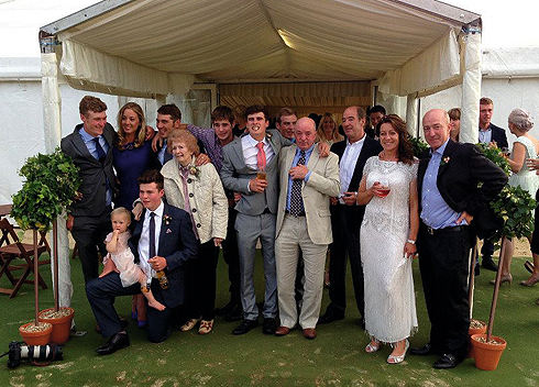 The Whitakers at Michael's wedding