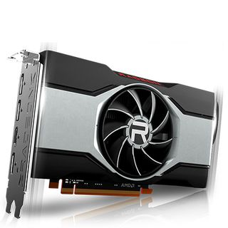Product shot of AMD Radeon RX 6600, one of the best budget graphics cards