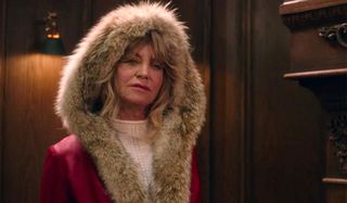 The Christmas Chronicles Goldie Hawn wearing a hooded coat