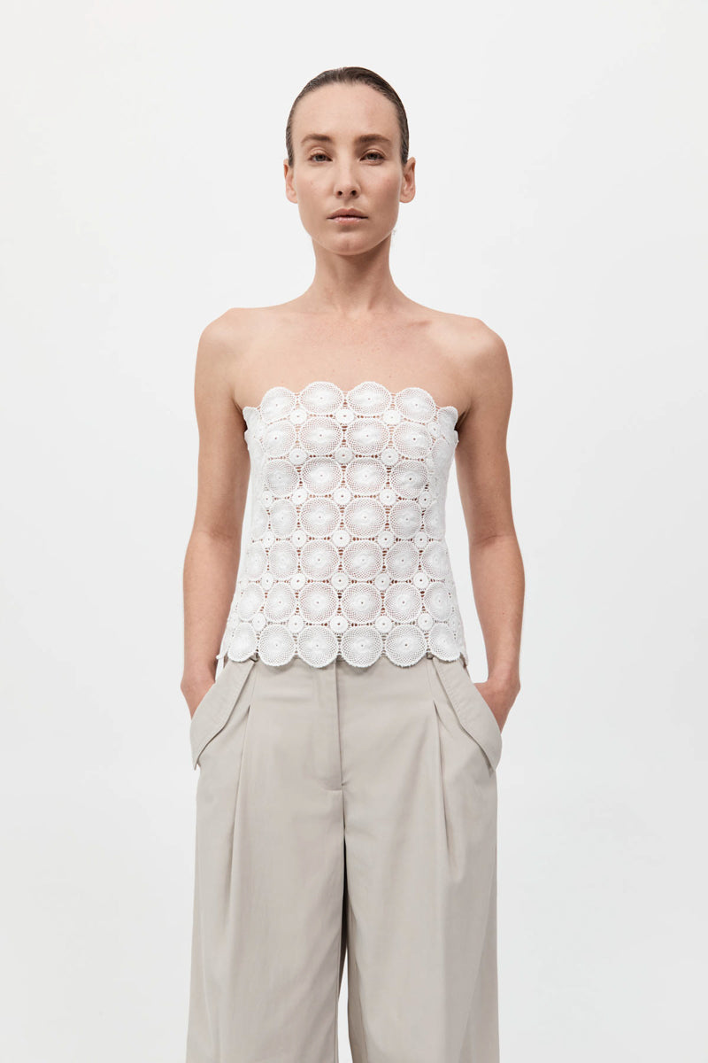 Doily Top - White