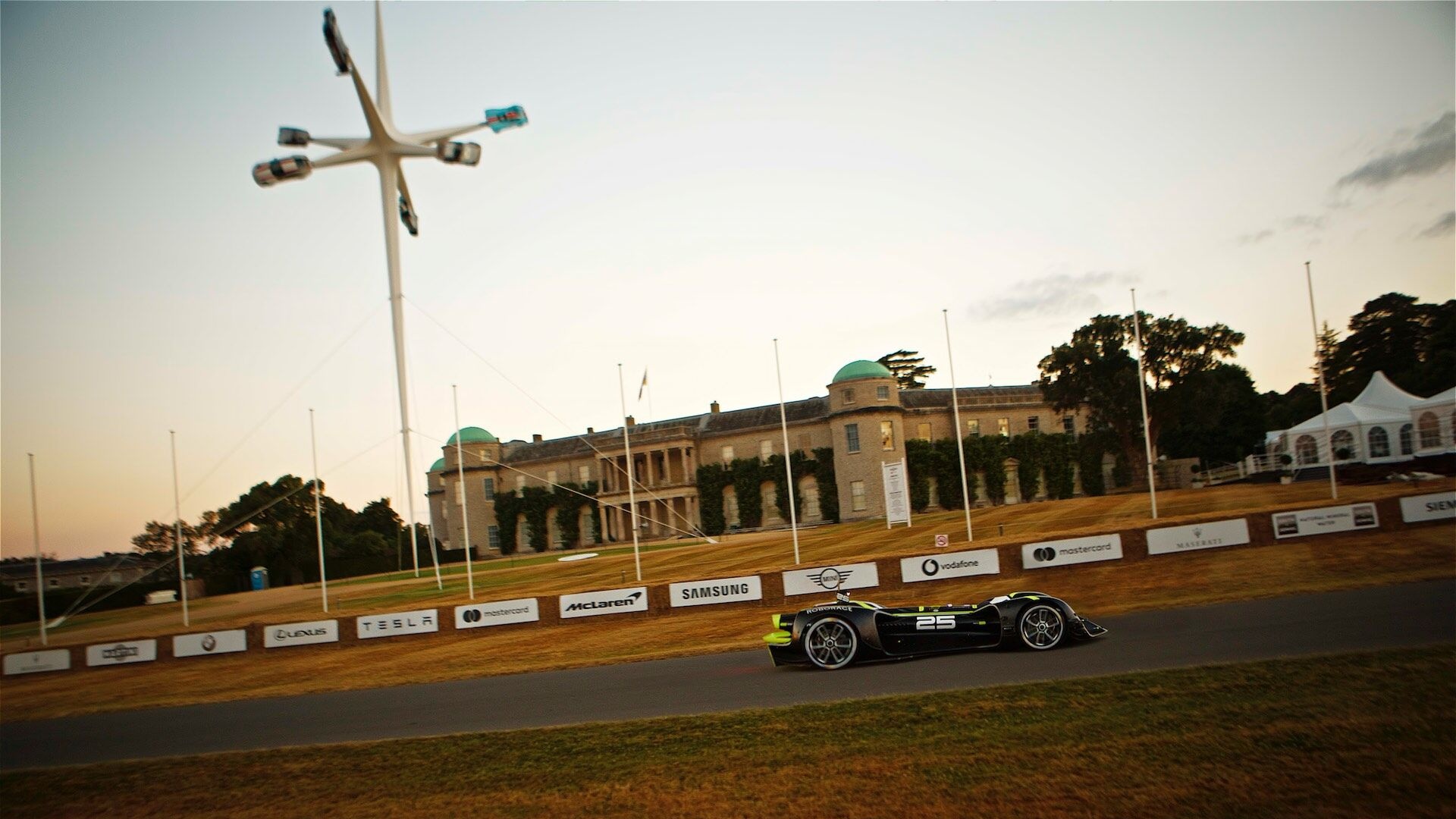 Watch this robotic, driverless car take on a challenging racetrack