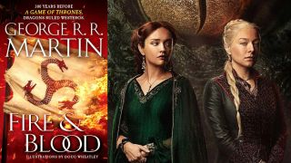 Fire & Blood novel and House of the Dragon poster