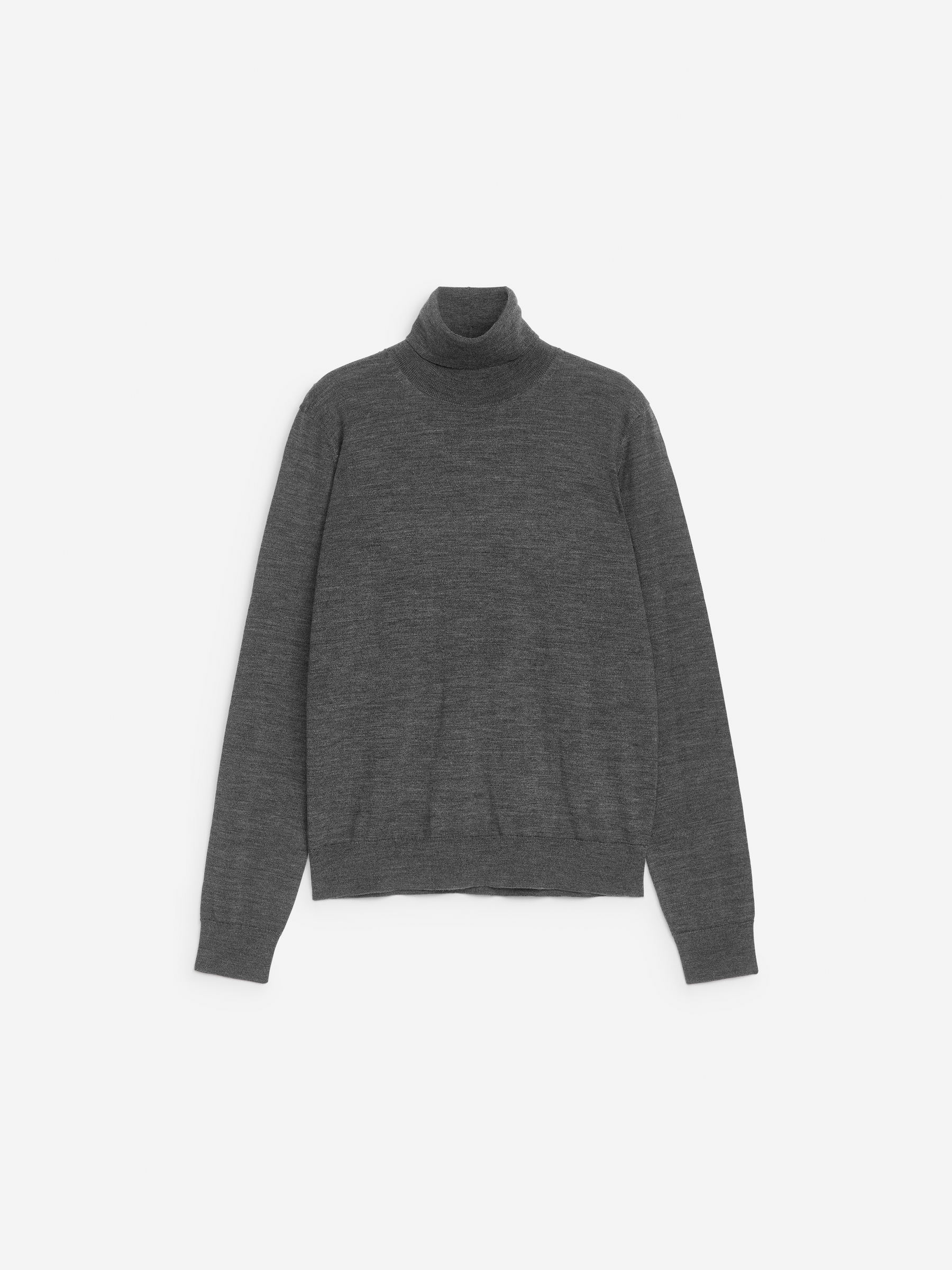 Roll-Neck Merino Jumper &amp;ndash; Dark Grey &amp;ndash; Women &amp;ndash; Arket Gb