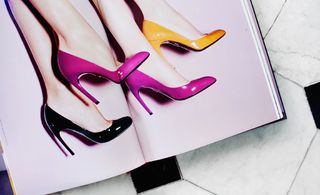 A selection of 'Miss Viv' Choc' patent leather pumps with 'choc' heel, F/W 2012-2013 collection