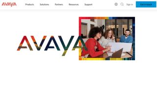 Website screenshot for Avaya OneCloud