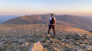 What is a Wainwright?: Alex looking towards Helvellyn