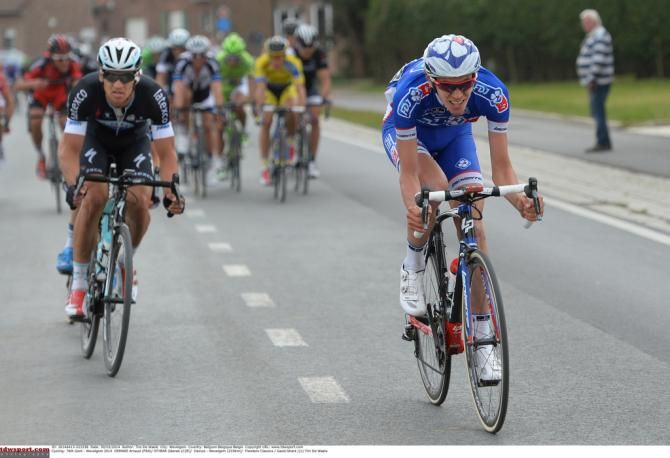 Arnaud Demare (FDJ) and Zdenek Stybar (Omega Pharma-Quick Step)