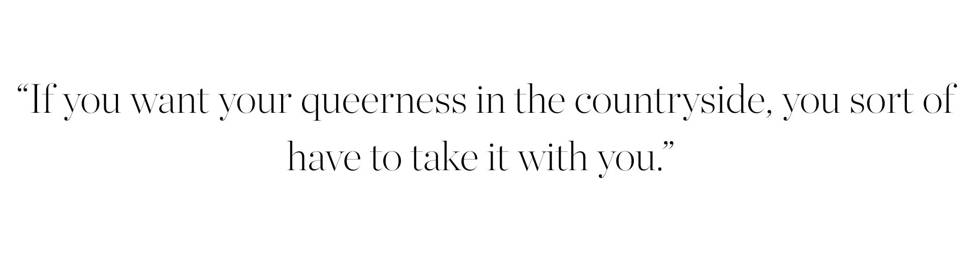 pull quotes of quotes in an article about queer art
