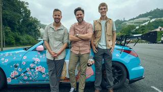 New presenters of The Grand Tour, James Engelsman, Thomas Holland and Francis Bourgeois