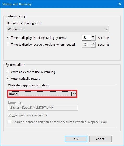 How to manage crash dump settings on Windows 10 | Windows Central
