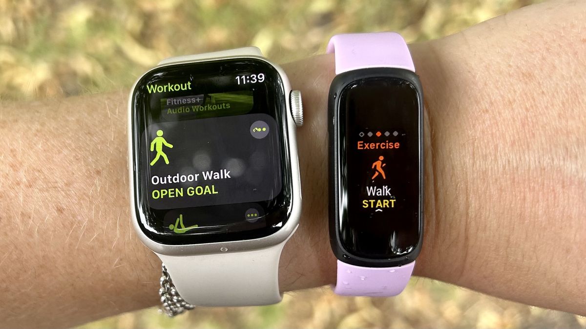 I walked 6,000 steps with the Apple Watch 8 and Fitbit Inspire 3 — here ...
