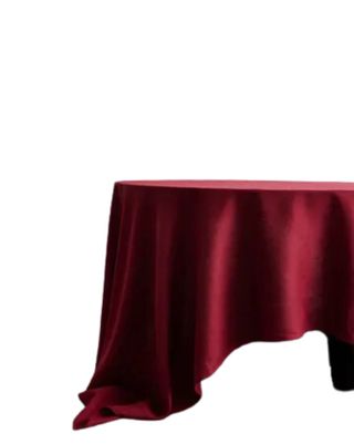 A red table cloth.