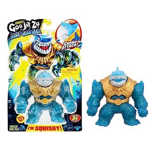 Heroes of Goo Jit Zu Deep Goo Sea Thrash Hero Pack. Super Squishy, Goo Filled Toy. With Chomp Attack Feature. Stretch Him 3 Times His Size!
