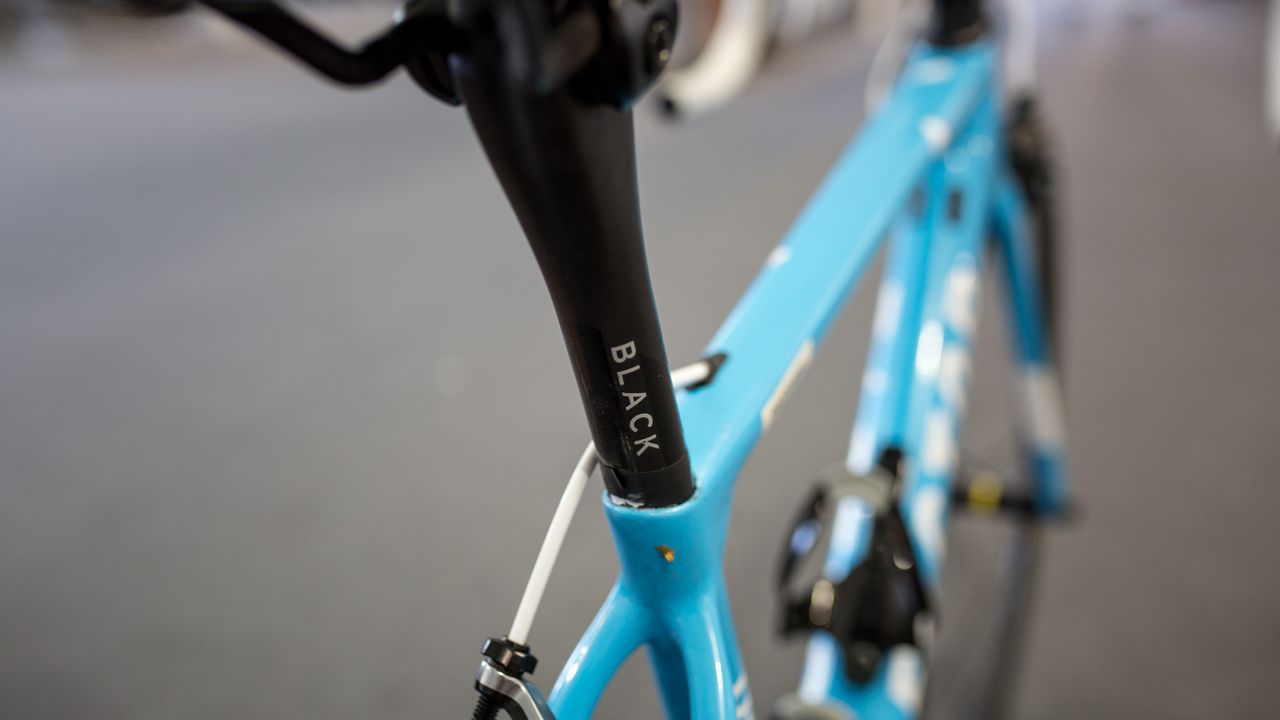 Pozzovivo's seatpost is marked with electrical tape