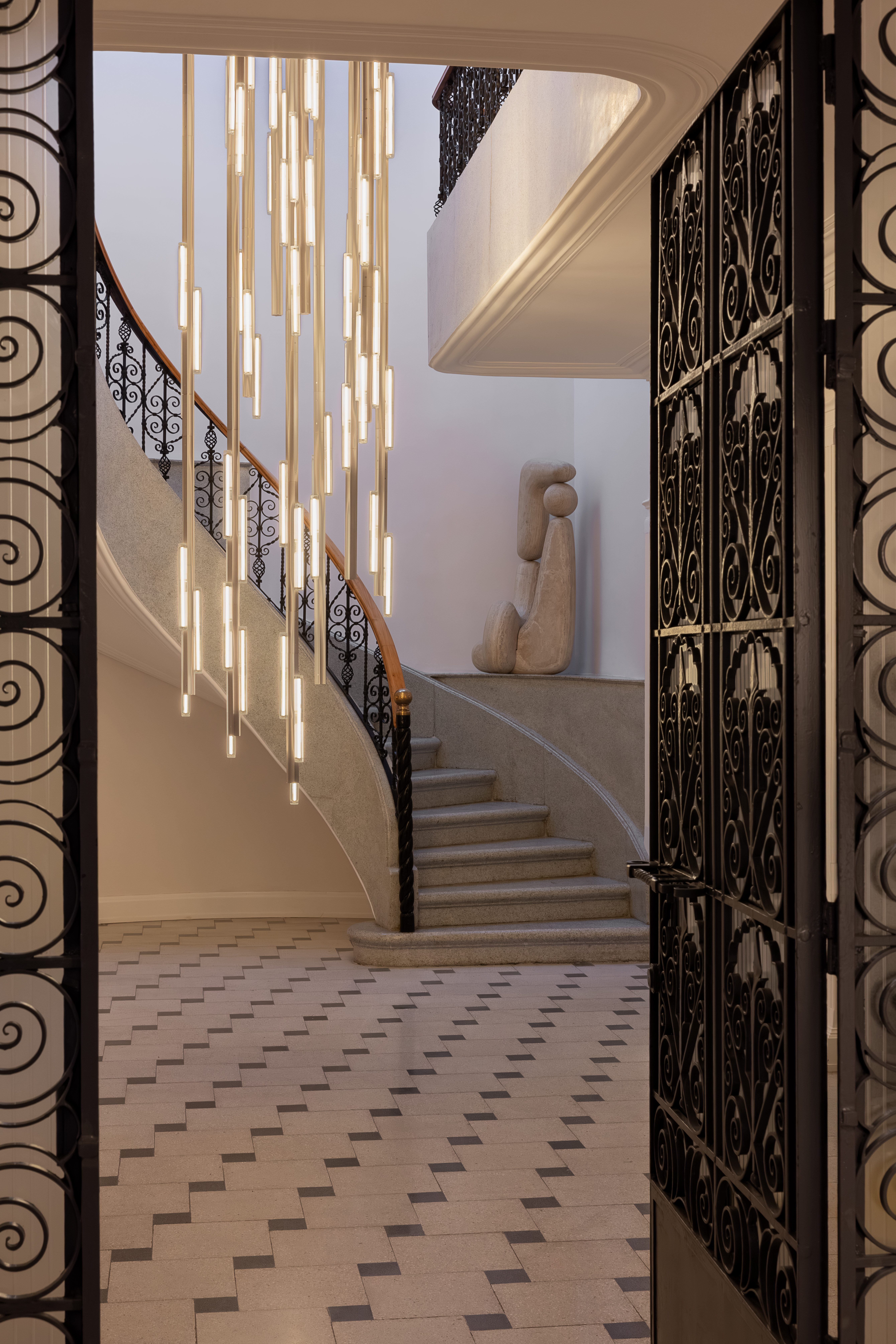 Lee Broom lighting in a Mexican Villa