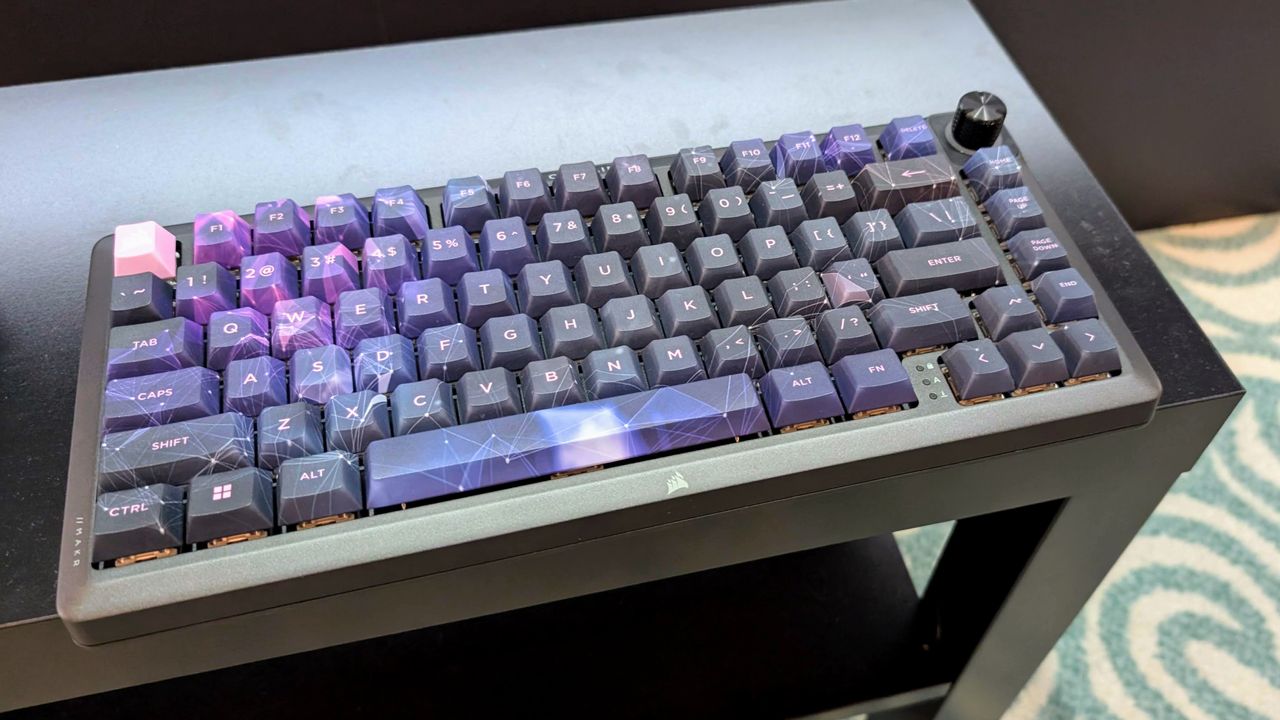 Corsair MAKR 75 keyboard at Computex 2025