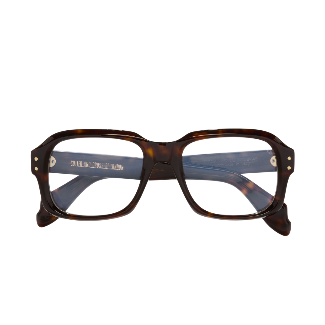 9852 Rectangle Opticals - Dark Havana