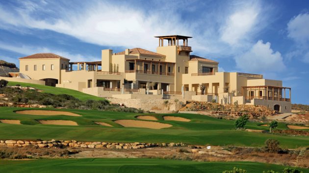 The stylish clubhouse at Eléa sits above the course