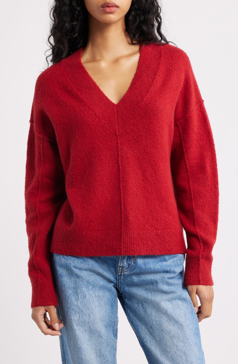 Calina Deep V-Neck Sweater