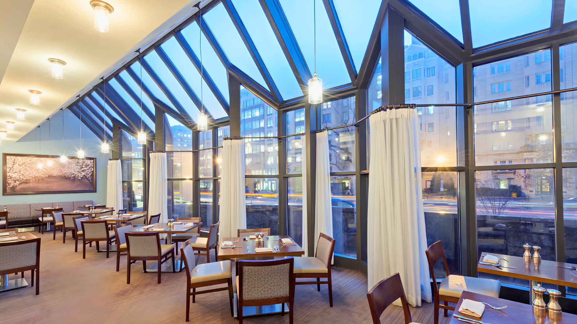 Dining room at the Capital Hilton Hotel