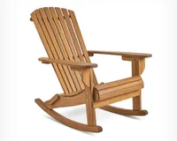 A wooden Adirondack rocking chair from VonHaus
