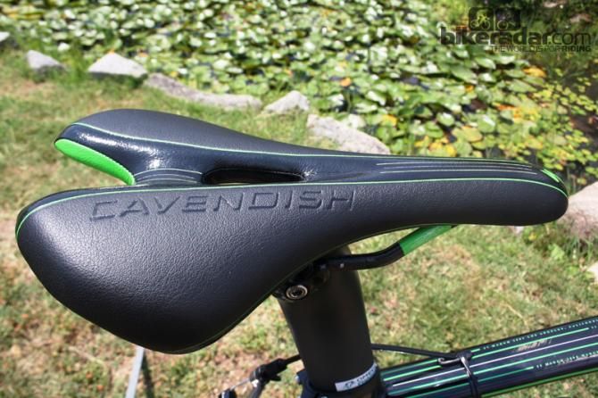 The 2011 world champion&rsquo;s name is embossed on the Specialized S-Works Toupe saddle