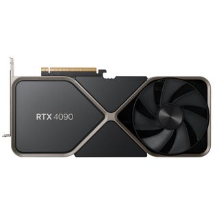 An Nvidia RTX 4090 against a white background