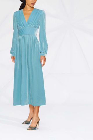 Boutique Moschino velvet-effect midi dress