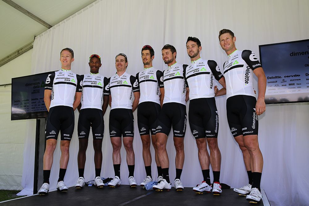 The Dimension Data team for the Tour Down Under
