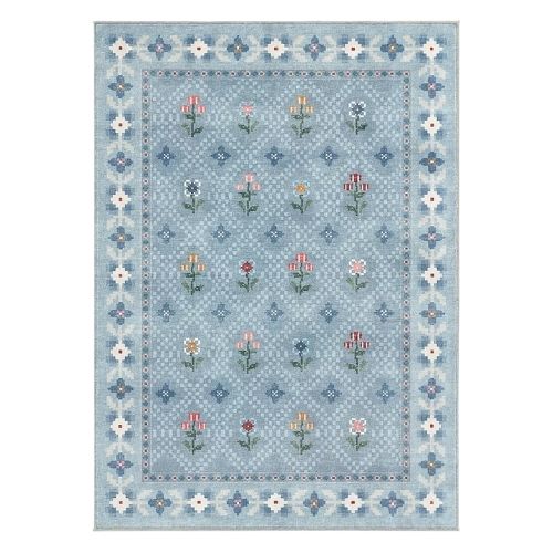 Ruggable Washable Folk Floral Ella Rug