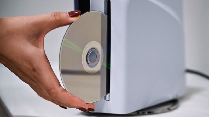 PlayStation 5 with disc