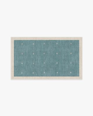 Ruggable x goop collaboration teal rug